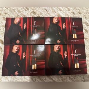 4 set of YSL Rouge Pur Couture The Slim THE PINKS 4 Sample Pods # N4, 8, 16, 24